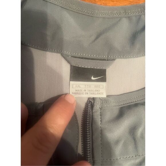 Nike Full Zip Jacket Gray Mens Size XXL Performance Stretch Vented - Picture 5 of 7